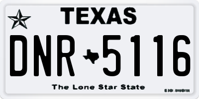 TX license plate DNR5116