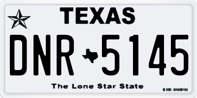 TX license plate DNR5145