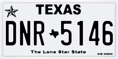 TX license plate DNR5146