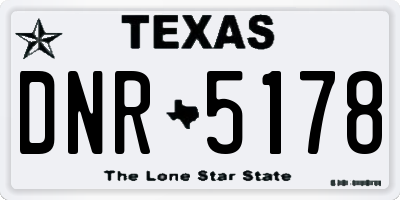 TX license plate DNR5178