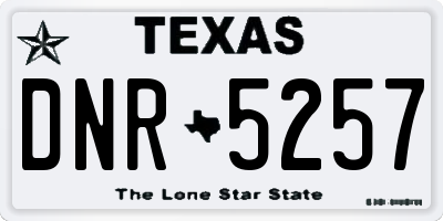 TX license plate DNR5257