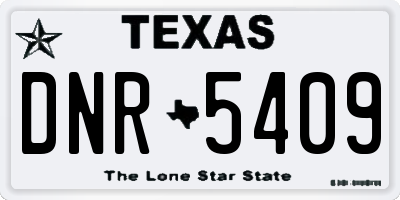 TX license plate DNR5409