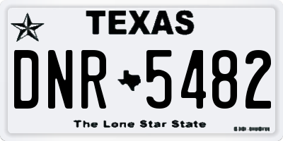 TX license plate DNR5482