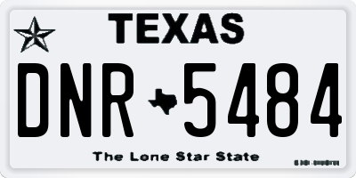 TX license plate DNR5484