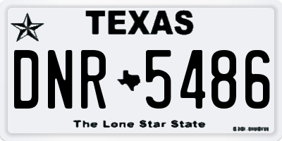 TX license plate DNR5486