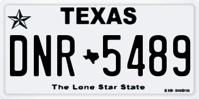 TX license plate DNR5489