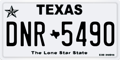 TX license plate DNR5490