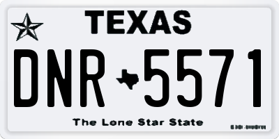 TX license plate DNR5571