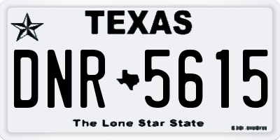 TX license plate DNR5615