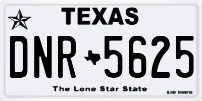 TX license plate DNR5625