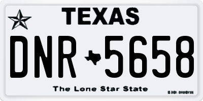 TX license plate DNR5658