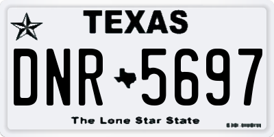 TX license plate DNR5697