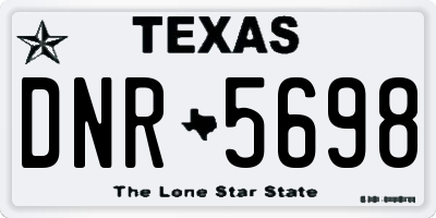 TX license plate DNR5698