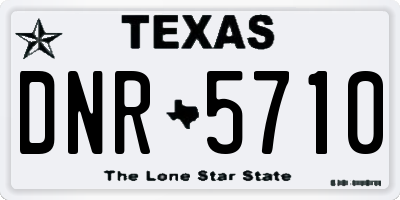 TX license plate DNR5710