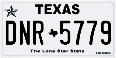 TX license plate DNR5779