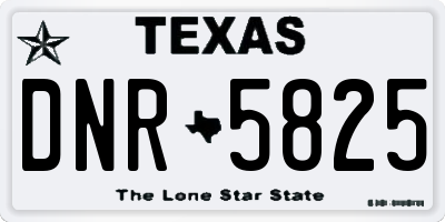 TX license plate DNR5825