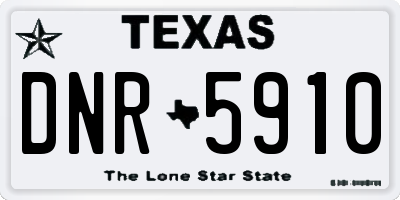 TX license plate DNR5910
