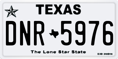 TX license plate DNR5976