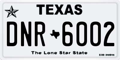 TX license plate DNR6002