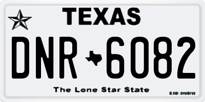 TX license plate DNR6082