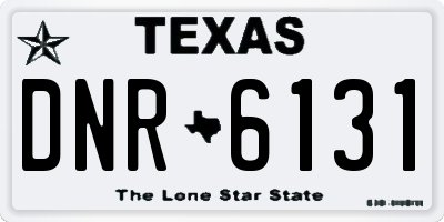 TX license plate DNR6131