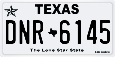 TX license plate DNR6145