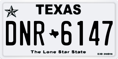 TX license plate DNR6147