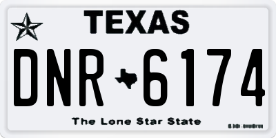 TX license plate DNR6174