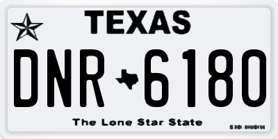 TX license plate DNR6180