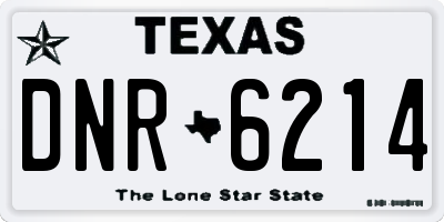 TX license plate DNR6214