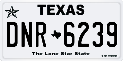 TX license plate DNR6239
