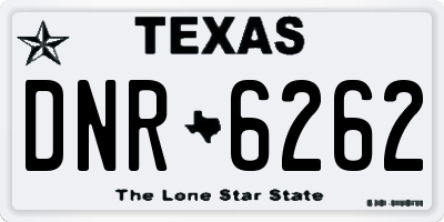 TX license plate DNR6262