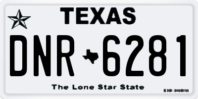TX license plate DNR6281