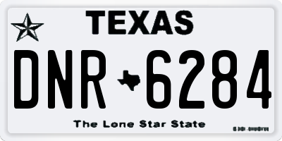 TX license plate DNR6284