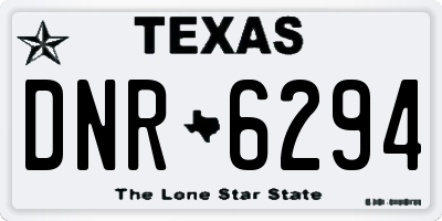 TX license plate DNR6294