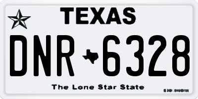 TX license plate DNR6328