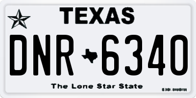 TX license plate DNR6340