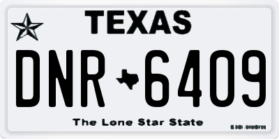 TX license plate DNR6409