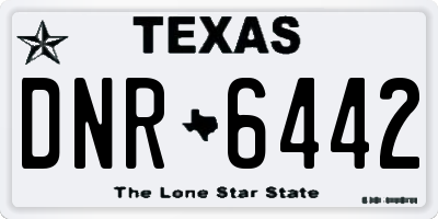 TX license plate DNR6442