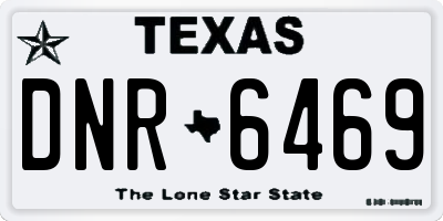 TX license plate DNR6469