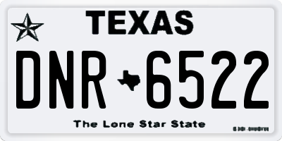 TX license plate DNR6522