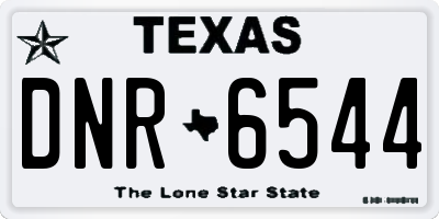 TX license plate DNR6544