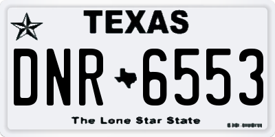 TX license plate DNR6553