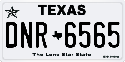 TX license plate DNR6565