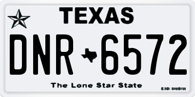 TX license plate DNR6572