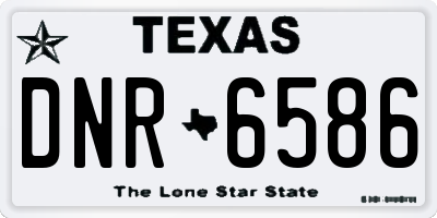 TX license plate DNR6586
