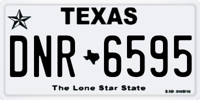 TX license plate DNR6595