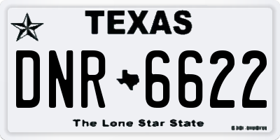 TX license plate DNR6622
