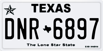 TX license plate DNR6897