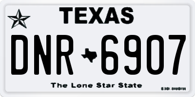 TX license plate DNR6907